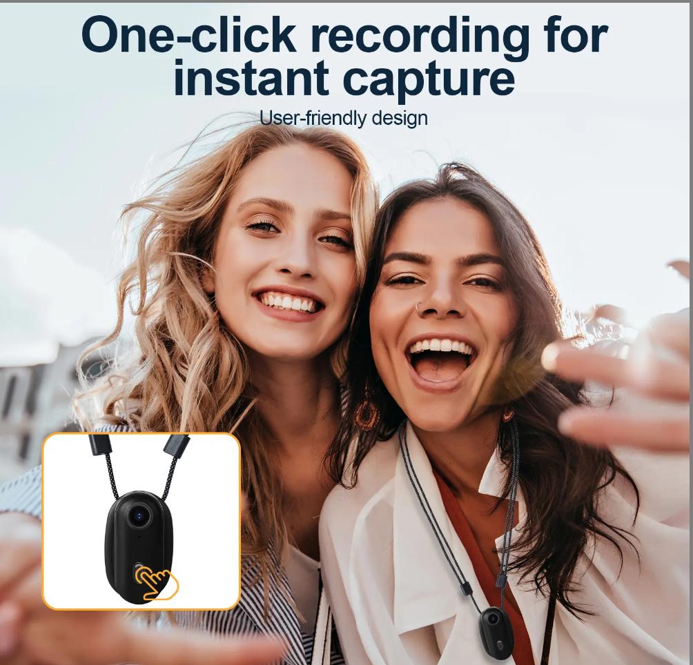 New arrivals in shining colors，Thumb Action Camera, Thumb POV Portable Body Cam, Tiny Size, Hands Free, Mount Anywhere Magnetic Sport DV, Bike Cycling, Pet, Vlogging Card Water Proof, Anti-Shake,Tiktokcreators Ideal Gift for Girls。