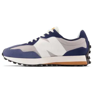 New Balance NB 327 Retro Leather Low-Top Sneakers for Men and Women with Durability and Support for Casual Urban Commuting and Running