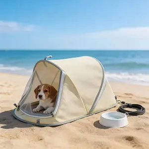 Foldable Pet Tent (Suitable for Cats And Dogs), Breathable Mesh Design to Prevent Mosquitoes, Dual-Use Pet Nest for Indoor And Outdoor Use, Suitable for Home, Camping, Grassland, And Beach