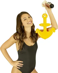 POOLCANDY Heavy-Duty Plastic Pool Raft & Floats Anchor with Nylon Rope and Mounting Kit for Pool and Beach Use