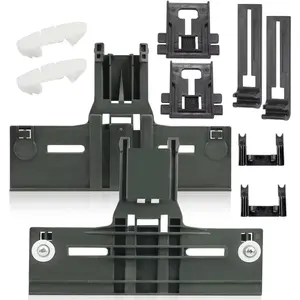 Upgraded W10350375 Dishwasher Top Rack Replacement  for Kenmore 665  Dishwasher, W10195840 Dishwasher Positioner & W10195839 Rack Adjuster & W10508950 Stop Track Replacement