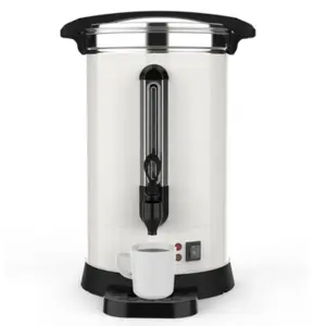 【GARVEE】120 Cups Coffee Urn,18L/4.8 Gallon Double Wall Commerical Coffee Maker for Buffet Catering Wedding Gathering,Large Capacity Hot Coffee Dispenser,Stainless Steel Hot Water Urn