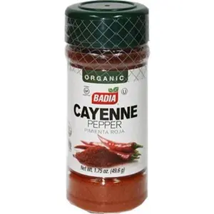 BADIA Organic Cayenne Chile Powder, 1.75 oz Spice Seasoning for Enhancing Flavor in US Cooking