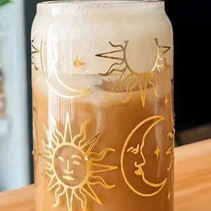 Golden moon and sun drinkware