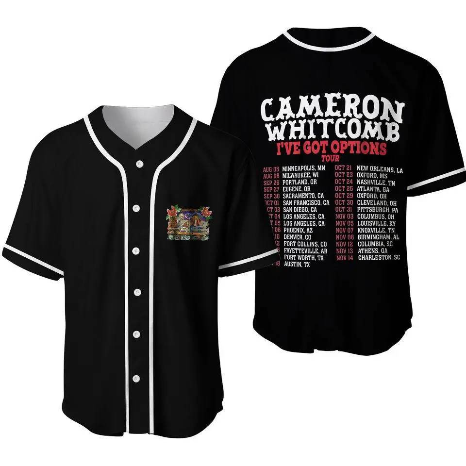 Cameron Whitcomb I've Got Options Tour Baseball Jersey