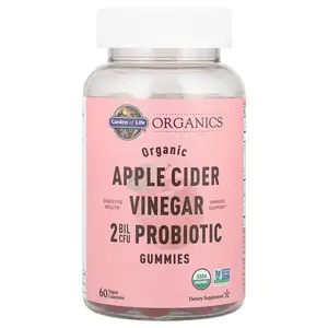 Garden of Life Organics, Organic Apple Cider Vinegar Probiotic Gummies, 60 Vegan Gummies