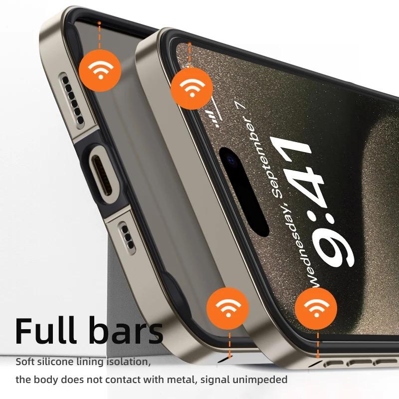 Luxury Silicone Frame Hybird Aluminum Bumper Case For iPhone 16 Pro Max 14 Plus 13 12 15 Pro Max Accessories