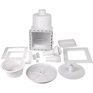 Above Ground Pool Skimmer, Standard Thru-Wall Skimmer w/Accessories for  Standard Pool Wall Openings fit Hayward SP1091LX Above Ground Pool Skimmer, Opening Width 6 Inches (1 Set)