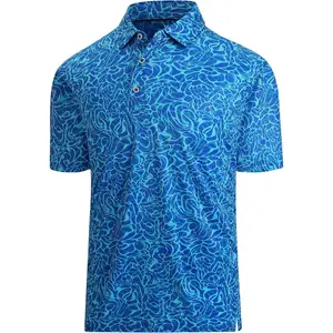 Premium Golf Shirts for Men Dry Fit Performance Polo Short Sleeve Collared Shirt