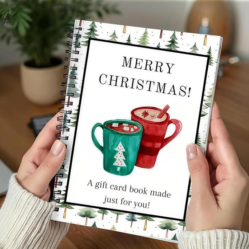 Christmas Gift Card Book, Diy Spiral Bound Gift Card Book, Christmas Gift Card Book, 5x7 Inch Colorful Spiral Bound Card Book , Christma Gift Cards Books Holder, DIY Personalized Xmas Gifts for Family, Friends, Students, TikTokShopBlackFriday Christmas Gift Card Book, Diy Spiral Bound Gift Card Book, Christmas Gift Card Book, 5x7 Inch Colorful Spiral Bound Card Book , Christma Gift Cards Books Holder, DIY Personalized Xmas Gifts for Family, Friends, Students, TikTokShopBlackFriday