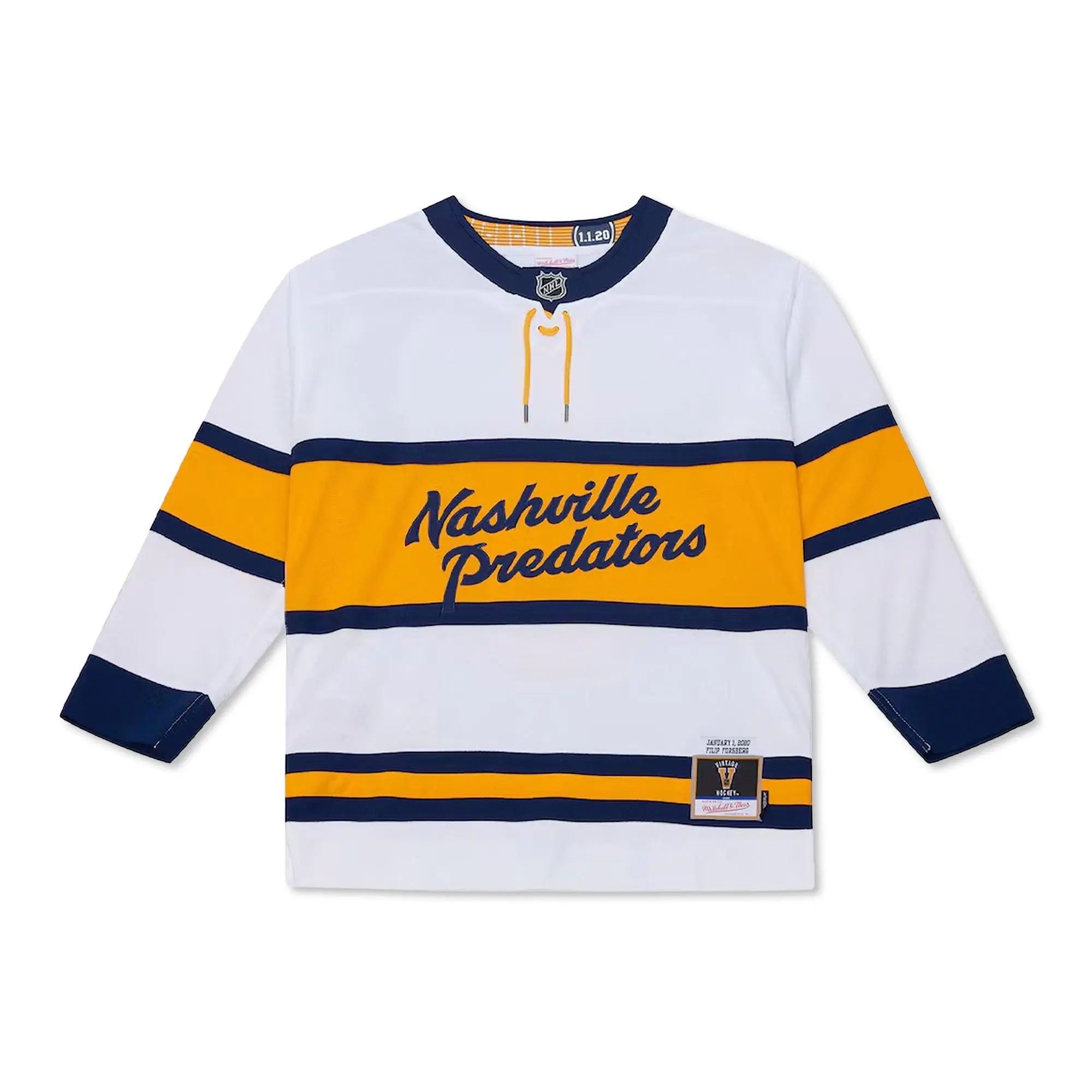 Mitchell & Ness NHL Winter Classic White Jersey Nashville Predators 2020 Forsberg
