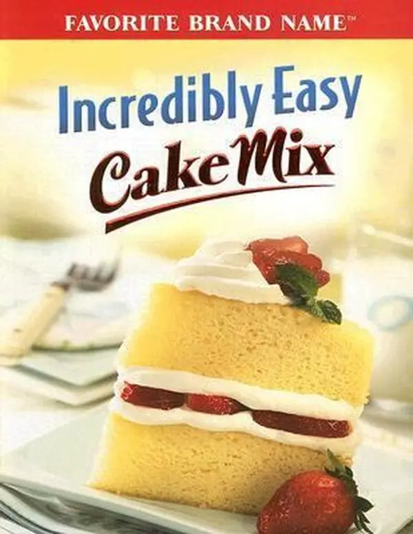 USED Incredibly Easy Baking Cake Mix Book by Publications International Ltd. - 1.35 lbs