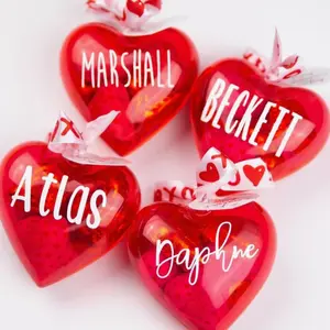Valentine heart containers Gift Plastic