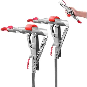 Fishing Rod Holder  Fish Catcher Fishing Pole Holders Automatic Spring Tip-Up Hook with Stainless Steel Ground Support Fish Pole Rack