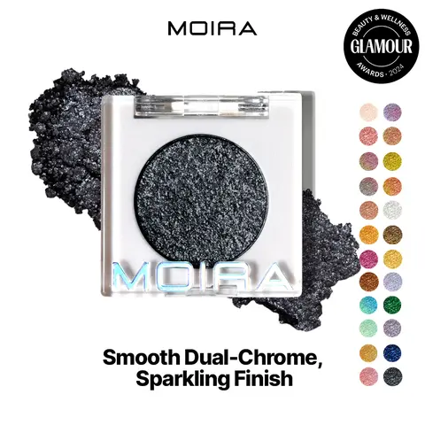 MOIRA | Chroma Light Eye Shadow (024, You up?) | High-Pigment Foiled Finish, Creamy Blendable Microfine Shimmer, 100% Vegan