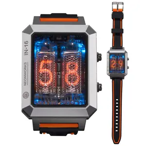 NEONWORKS TANZANITE Nixie Tube Watch Wireless Charging Smart Watch IN16 Vintage Vacuum Tube Punk Style Wireless Wearable