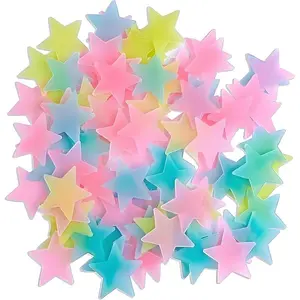 2PCS Glow in The Dark Stars Wall Stickers, Self-Adhesive Luminous Decor for Bedroom, Room and Home Art, Fluorescent Night Sky Ceiling Decals for Party, Room Decorations ​