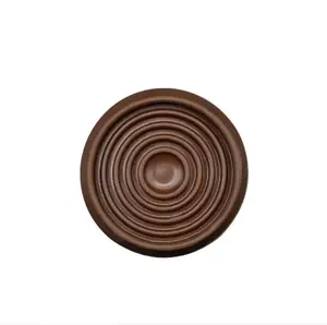 Service Caster Brand Non Slip Furniture Pads- 1-3/4 Round Rubber Anti Skid Caster Cups, Leg Coasters- Couch, Chair, Feet, and Bed Stoppers- Anti-Sliding Floor Protectors for Furniture (Set of 4) Brown