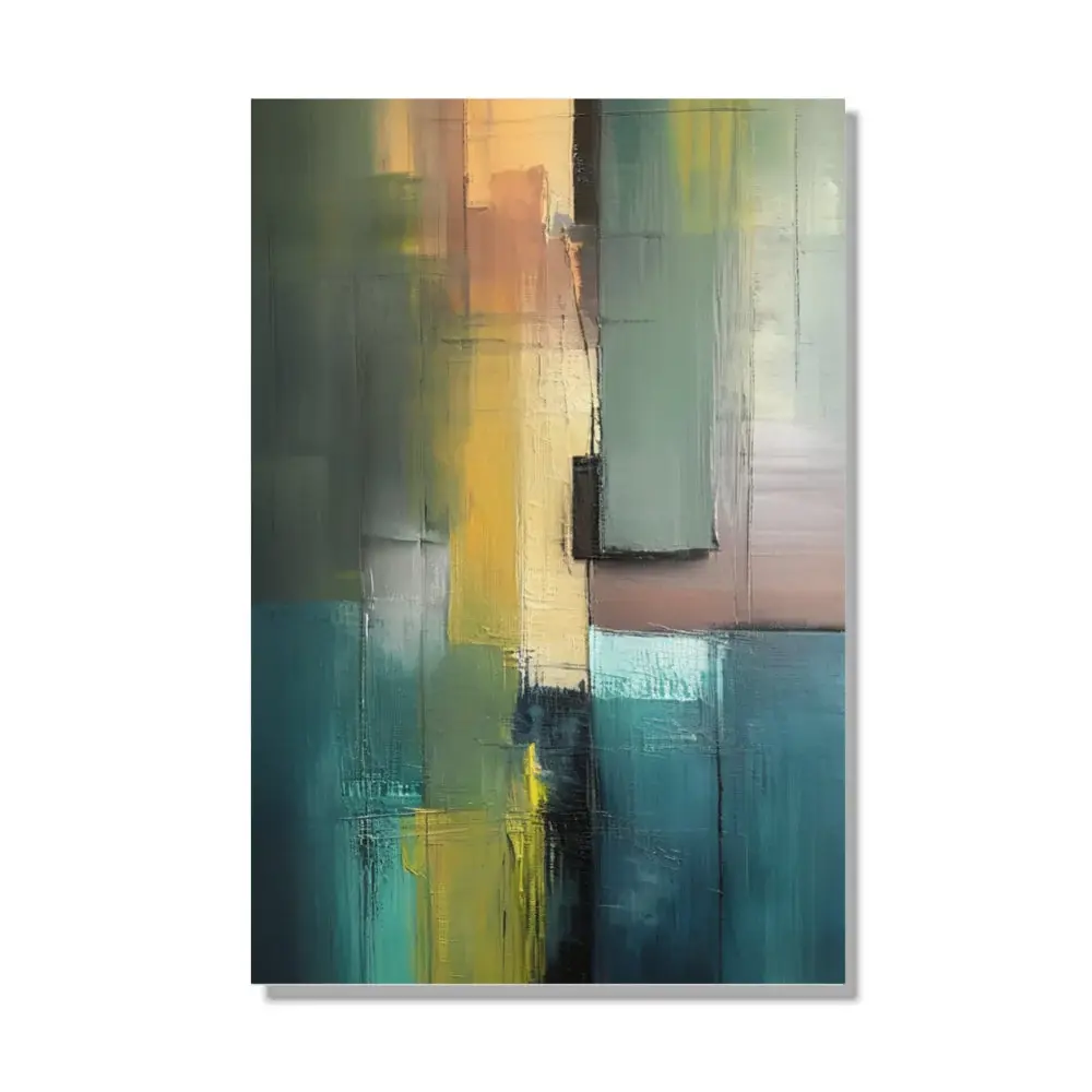 Abstract Sunset Glow I Vibrant Canvas Art for Home Decor
