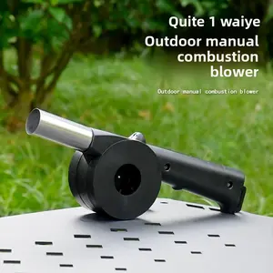 Outdoor Manual Air Blower BBQ Tool Portable Air Blower Fireplace Blower Hand Crank Fuel Booster Hand Crank Camping Fuel Booster