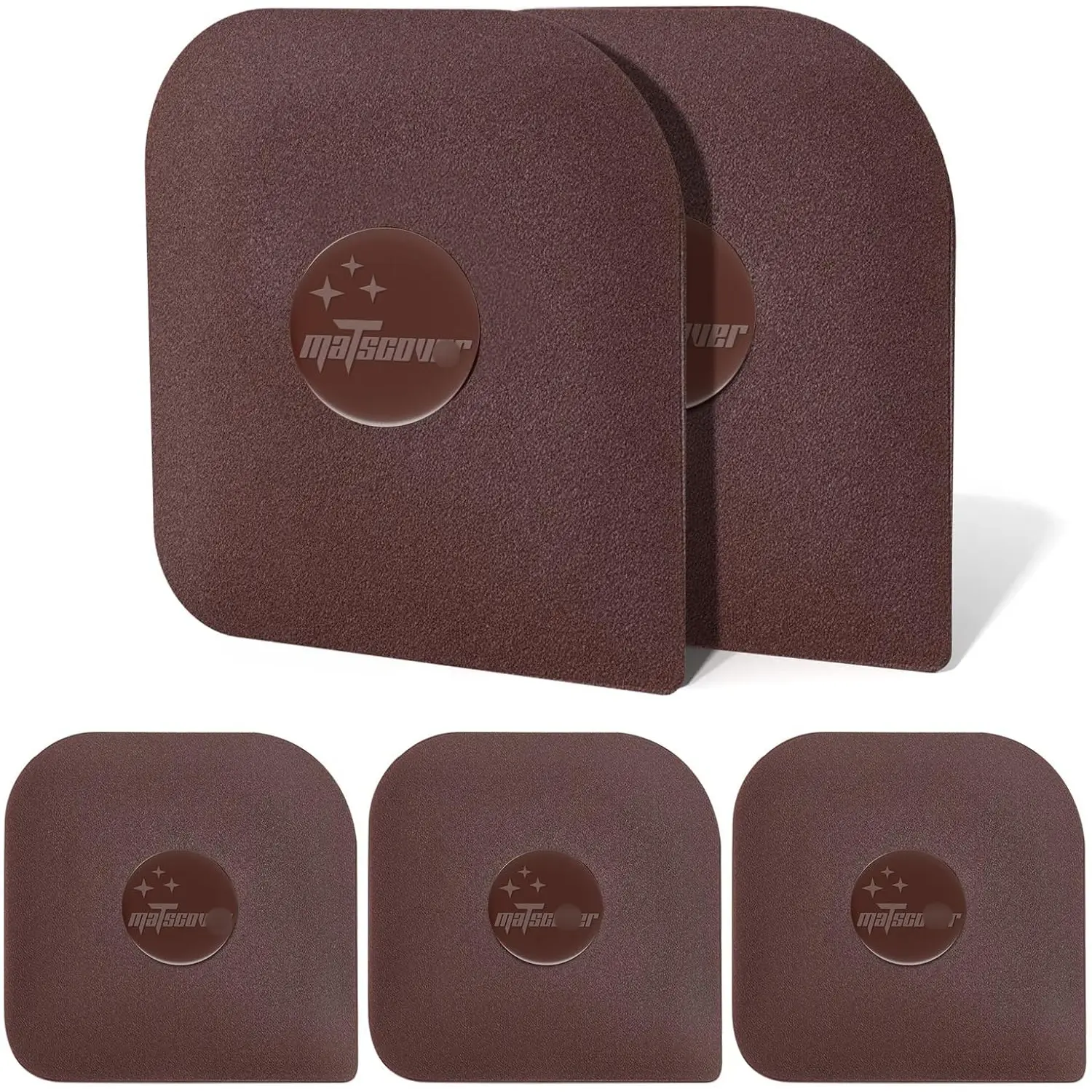 Pan Scraper, 5 Pcs Pot & Dish Scraper Plastic, Non Scratch Sturdy Kitchen Scraper Tool for Cast Iron, Pot, Pan & Dish Cleaning.
