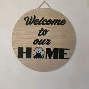 Interchangeable Welcome Sign
