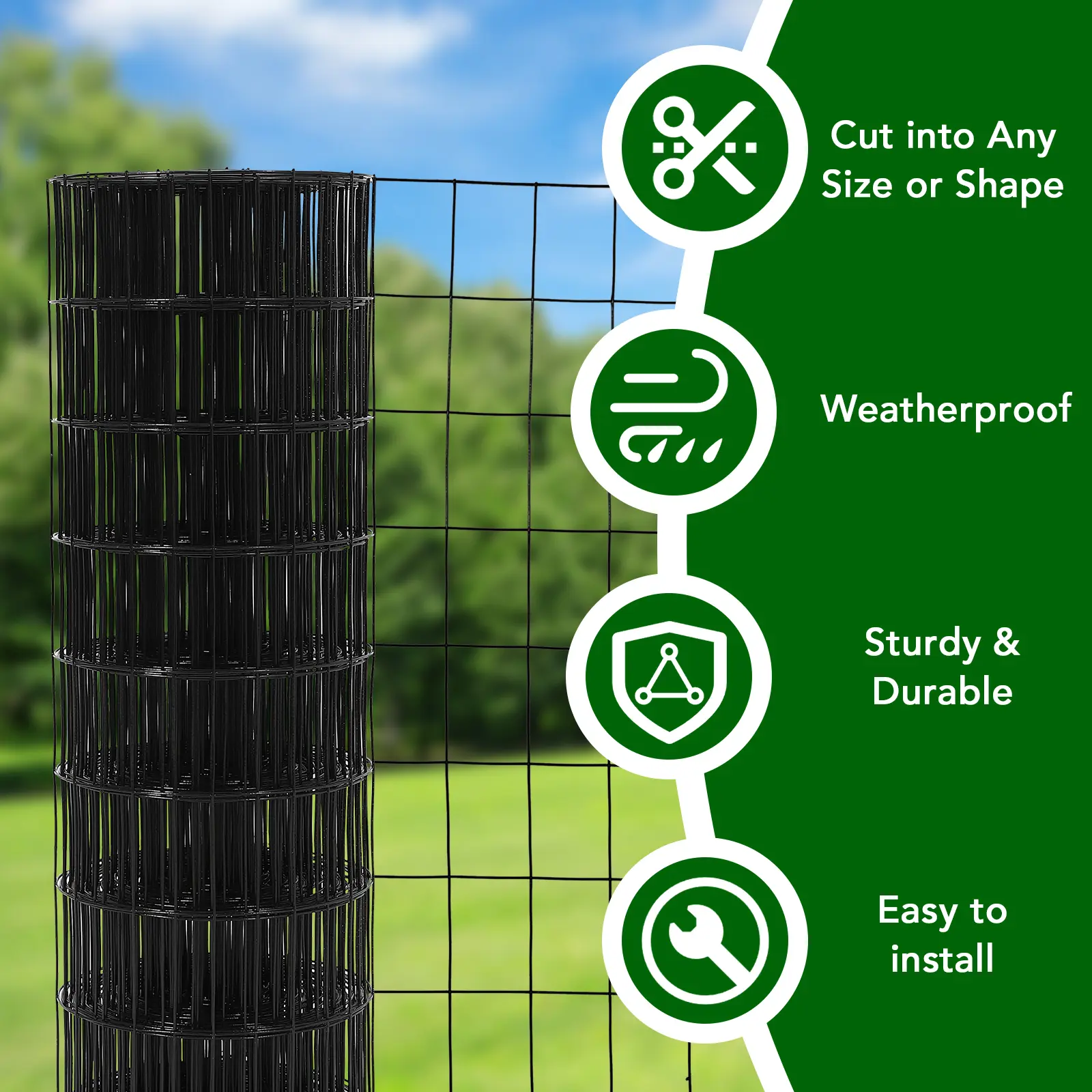 Galvanized Steel Hardware Cloth - Welded Fine Mesh Roll, Home Improvement Garden Farm Fence for Poultry Pest Protection, Outdoor Tree Guard