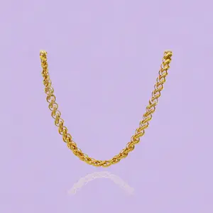 《YNY01》Premium Interlocking Oval Chain Necklace, 45-60cm Sizes, Timeless Everyday Wear