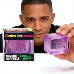 Needoh Nice Cube Fidget Toy - Super Solid Squishy Stress Relief for Office Use - Perfect for Relaxation and Focus