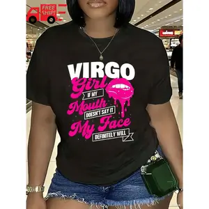 [100% Cotton] Virgo Girl September August Birthdays-Shirt Summer Outfits Women Shirts Women Graphic Tees Women, Virgo Vibes August September Birthday Virgo T-Shirt Casual Short Sleeve Shirt T-Shirt For Men And Women