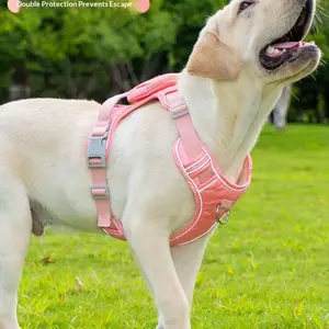 Large Dog Leash Anti-Sudden Pull Vest Harness, Golden Retriever Labrador Medium Large Dog Walking Rope, Pet Supplies