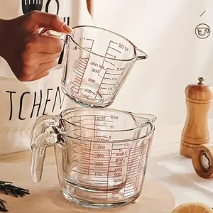 3 Sets Of Professional Glass Graduated Bowls, Glass Measuring Cups, Suitable for Cooking, Baking, Milk Oatmeal Making, Thickened Glass Material, BPA-free, Christmas, Holiday Dinner Making