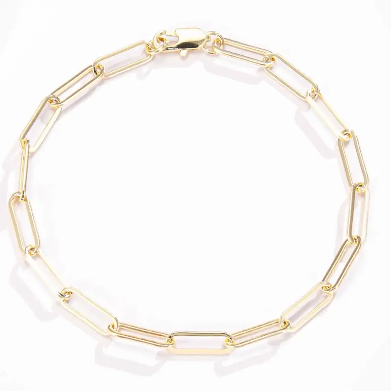 Luxe Paper Clip Gold Plated Bracelet