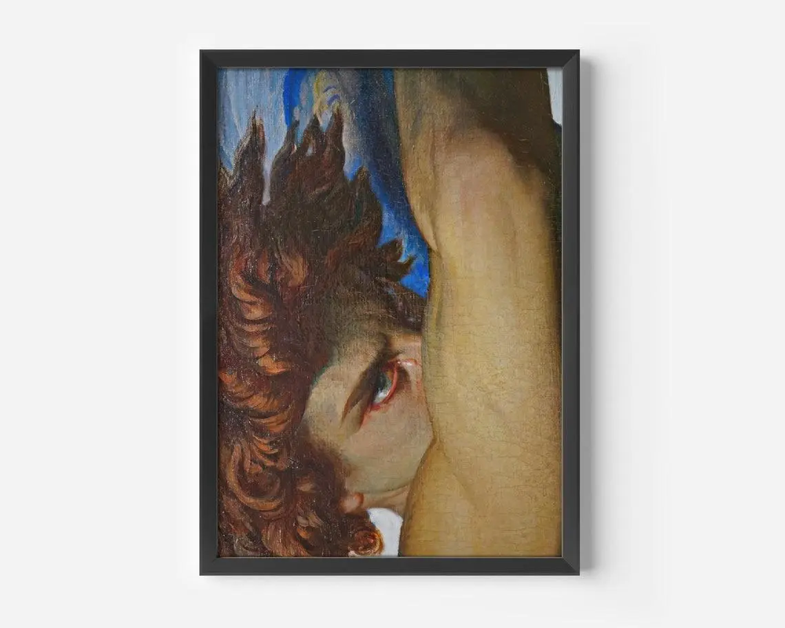 [UNFRAMED POSTER] Renaissance Art Painting, Vintage Print, Old Painting, Antique Art, Fallen Angel Poster, Alexandre Cabanel, Large Wall Art, Lucifer Print