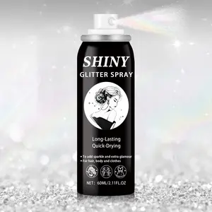 Rainbow Body Glitter Spray, Glitter Hairspray High Gloss Highlighter Makeup for Clothes,Ultra Sparkle Rave Accessories Body Shimmer for Singer Concert Hallowoon Makeup