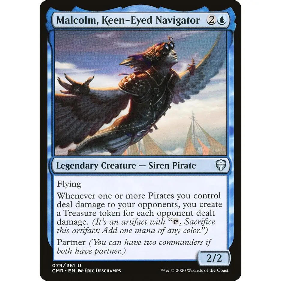Malcolm, Keen-Eyed Navigator [Commander Legends]
