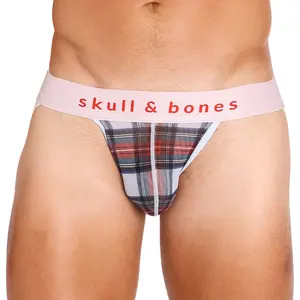 Tartan Sheer Mesh White Jock