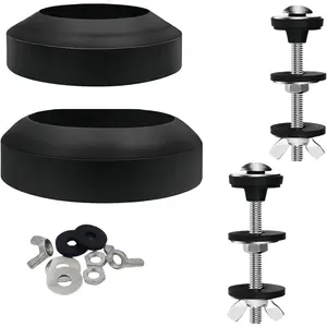 Toilet Tank to Bowl Repair Kit Compatible with Most Toilets Fits 2-Inch and 3-Inch Flush Valve Openings Leak-Proof Toilet Tank Seal Easy Installation