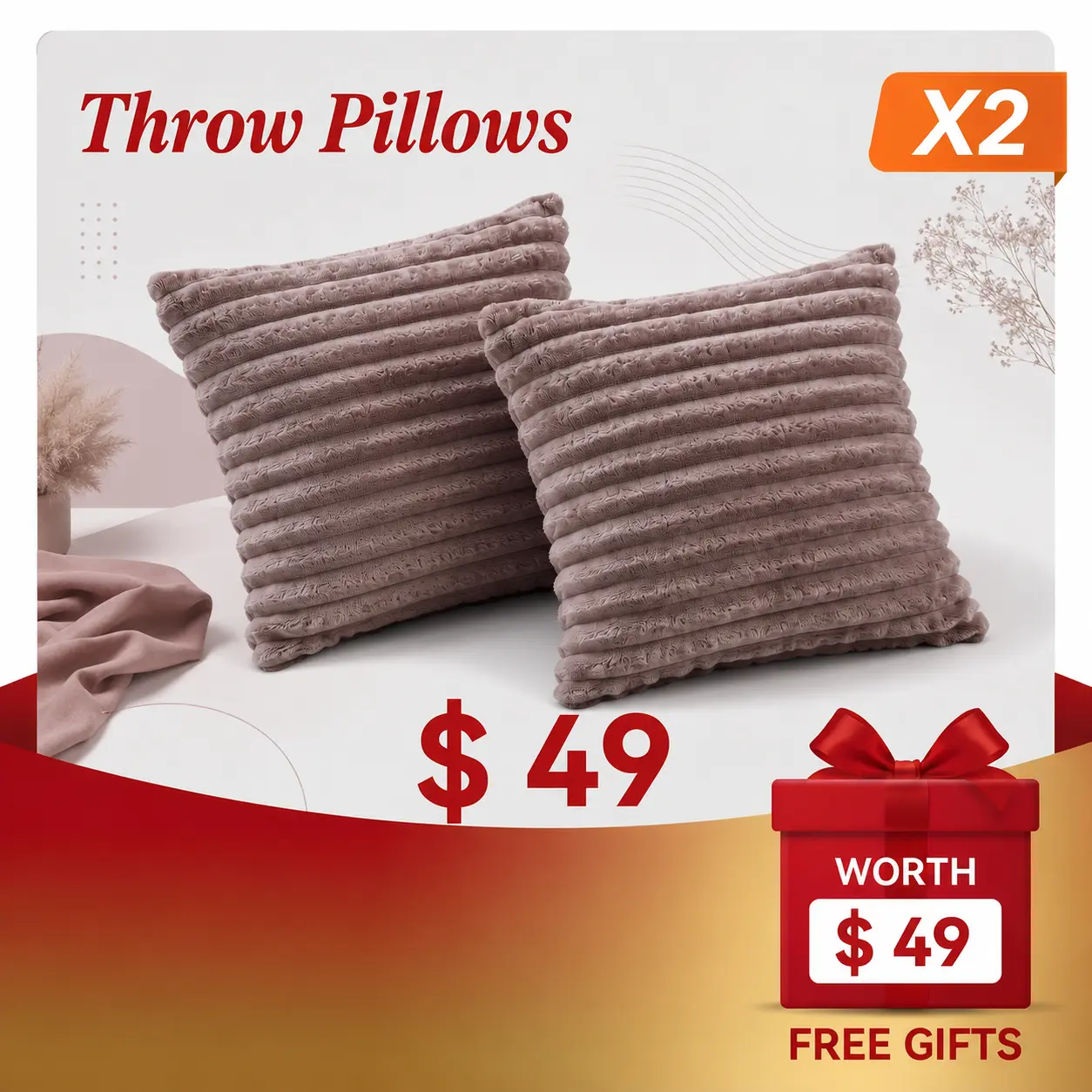 Orienflex square corduroy throw pillow, paired with a modular cloud sofa; matches the sofa color scheme; fully padded for living room and bedroom use; suitable for: living room sofa sets and bedroom bedding. Square Cushion