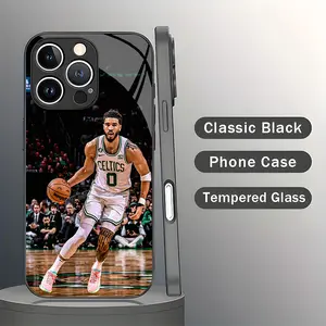 IPhone 17 Promax Tatum Phone Case Tempered Glass Anti Drop, Anti Sweat Suitable for iPhone 16 15 14 13 12 11 Plus Air Xs Samsung A03-A56 S10-S25 Series Protective Shockproof Rugged Case Protection Basketball