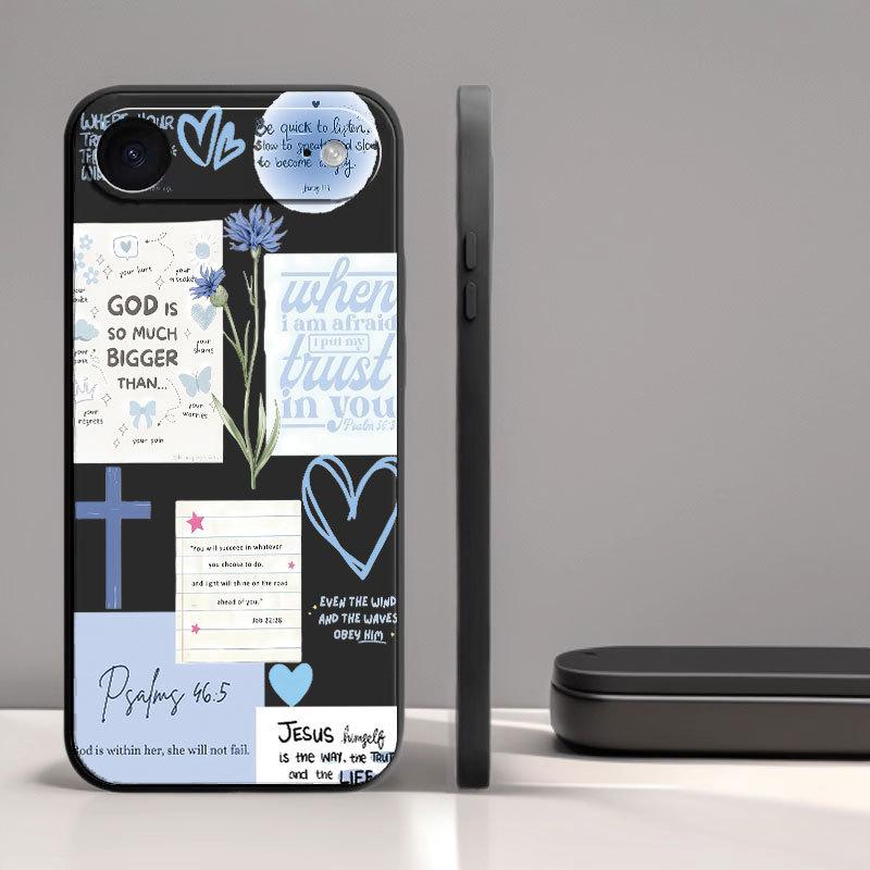 English graffiti phone case suitable for Apple 17Promax, Samsung Galaxy S25, iPhone 16s15note2