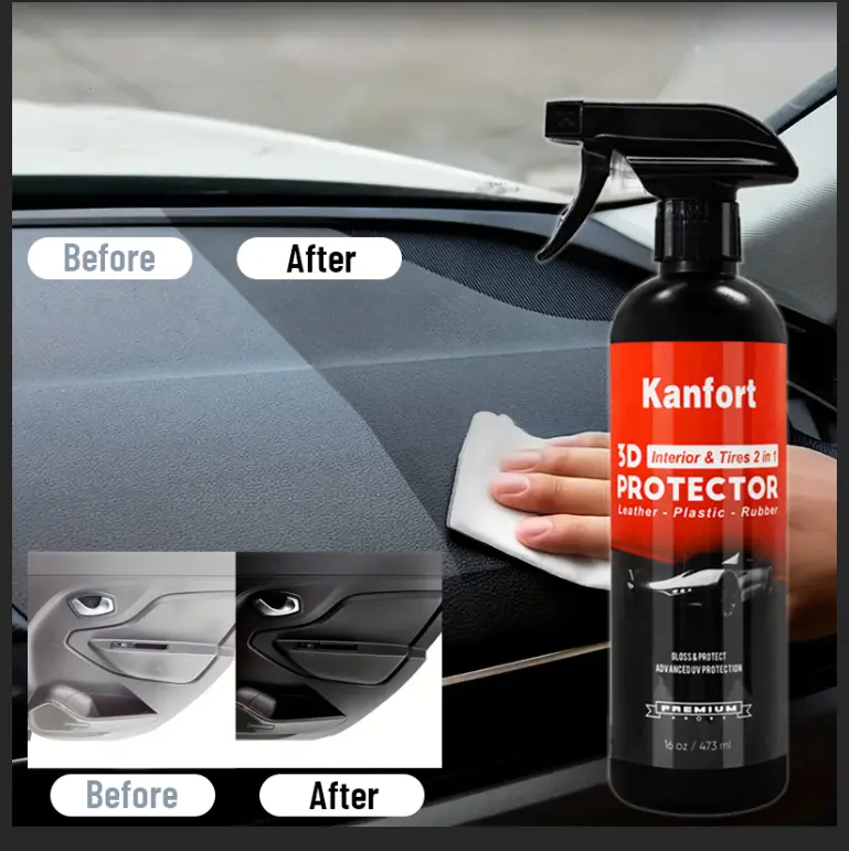 Tire&Wheel Shine Clean Spray - Vinyl Plastic Rubber Restorer with UV Protection Tire Care,Tire&Wheel Shine Spray,Tire Luster Restoration，Anti-Aging Tire Treatment Organic Silicon Tire Protector,tire dressing
