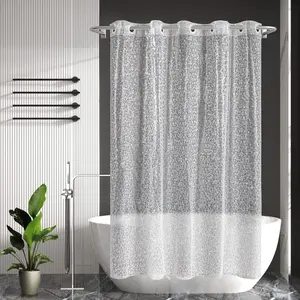 Classic No-Hook PEVA Shower Curtain or Liner - 8G Heavy-Duty Frosted, Waterproof, PVC-Free Bathroom Accessory, Standard 71x74 in Size for Bathtubs