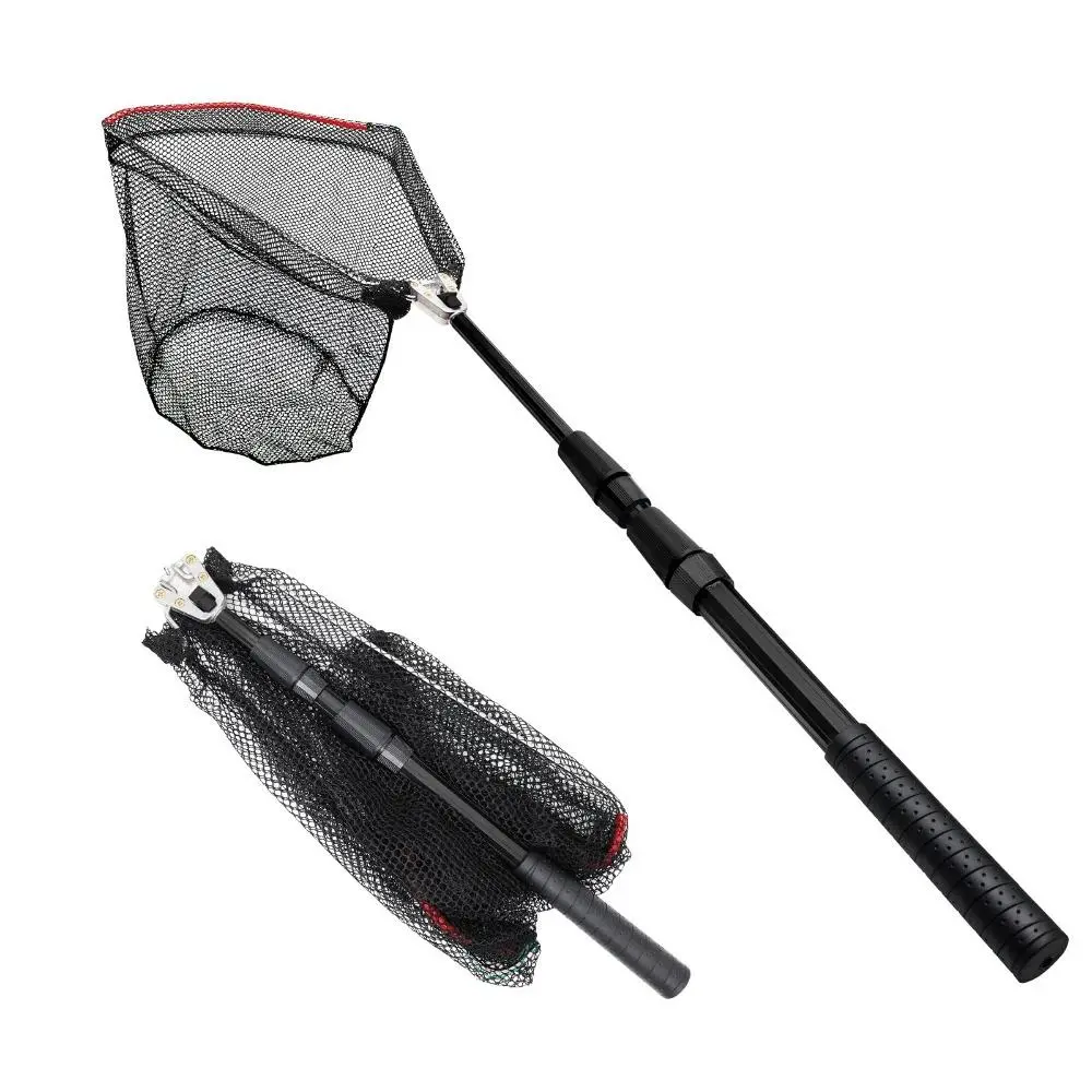 Portable Fishing Net With Telescopic Pole, Flexible Foldable Fishing Net, Fishing Accessories For Outdoor Fishing, Fishing Equipment, Pond Net With Pole, Outdoor Fishing Supplies