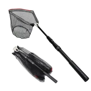 Portable Fishing Net With Telescopic Pole, Flexible Foldable Fishing Net, Fishing Accessories For Outdoor Fishing