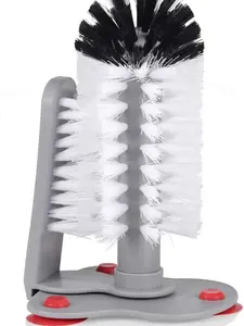 Glass Cup Washer With Double Bristle Brush for Bar Kitchen Sink