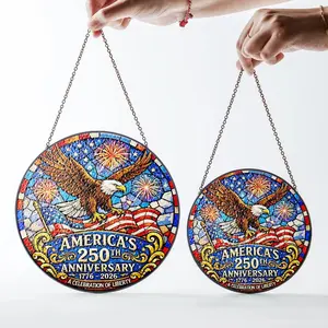 American Eagle 250th Anniversary, USA 1776–2026 Suncatcher patriotic home decor