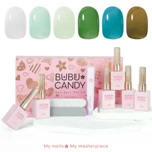 6-Piece Set 15ml Clear Amber Series Jerry Gel Nail Polish Kit NW-210W Vegan Dual-Free Formula Complete Salon DIY Gift Idea HEMA-Free TPO-Free Formula,Quick-Drying DIY Nails Nail Art, Liquid gel nails, Manicure kit,Trendy nail art,Spring Nails