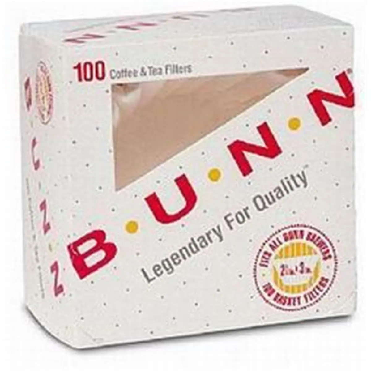 BUNN Outdoor Kitchen Coffee Filters, Standard Size White Virgin Fiber, Biodegradable & FDA Approved, Helps Eliminate Overflow, 100-Count (14-Pack Case), Fda Tested, Camping, Overflow-Free