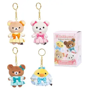 New Genuine Rilakkuma Blind Box Cute Jk Uniform Bear Rilakkuma Anime Figuresschool Uniform Series Mystery Box Gift Toy
